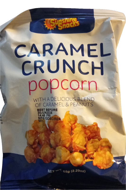 Popcorn caramel peanuts
